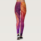 Prachtige Abstracte kunst Leggings (Achterkant)