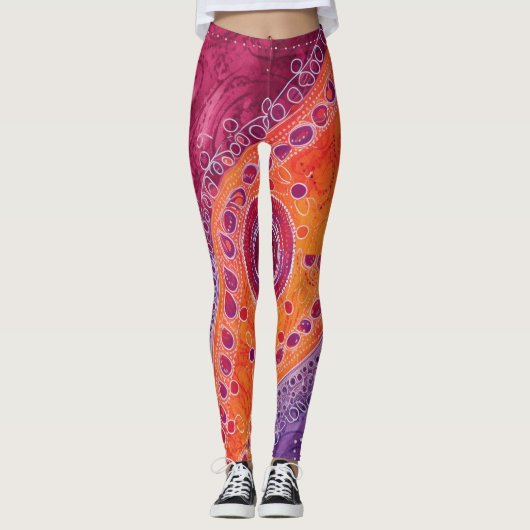 Prachtige Abstracte kunst Leggings (Voorkant)