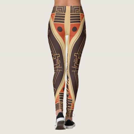 Prachtige Abstracte kunst Leggings (Achterkant)
