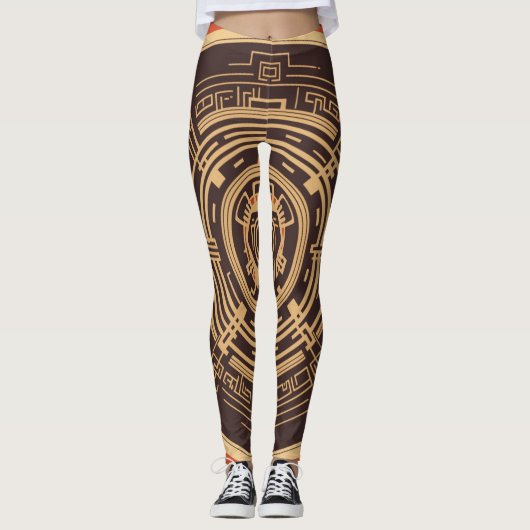 Prachtige Abstracte kunst Leggings (Voorkant)