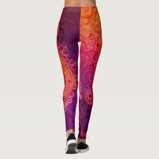 Prachtige Abstracte kunst Leggings (Achterkant)