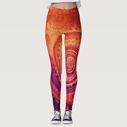 Prachtige Abstracte kunst Leggings (Voorkant)