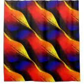 Prachtige Abstracte kunst op donkere achtergrond Douchegordijn (Voorkant)