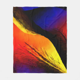 Prachtige Abstracte kunst op donkere achtergrond Fleece Deken