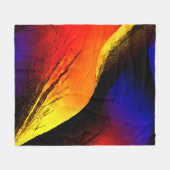 Prachtige Abstracte kunst op donkere achtergrond Fleece Deken (Voorkant (Horizontaal))