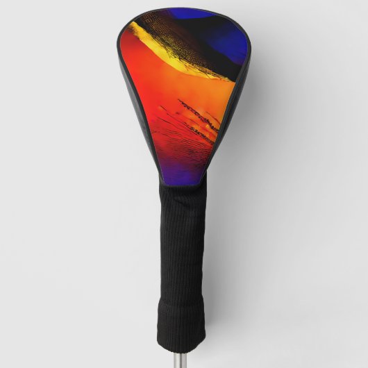 Prachtige Abstracte kunst op donkere achtergrond Golfheadcover (Voorkant)