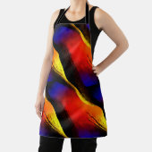 Prachtige Abstracte kunst op donkere achtergrond Schort (Insitu)