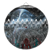 Prachtige Abstracte kunstprint Dartbord (Voorkant)