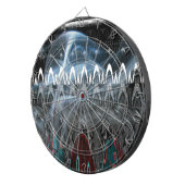 Prachtige Abstracte kunstprint Dartbord (Voorkant Rechts)