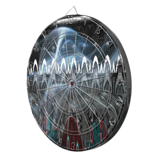 Prachtige Abstracte kunstprint Dartbord (Voorkant Rechts)