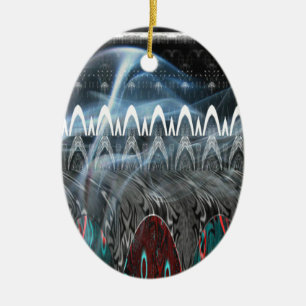 Prachtige Abstracte kunstprint Keramisch Ornament