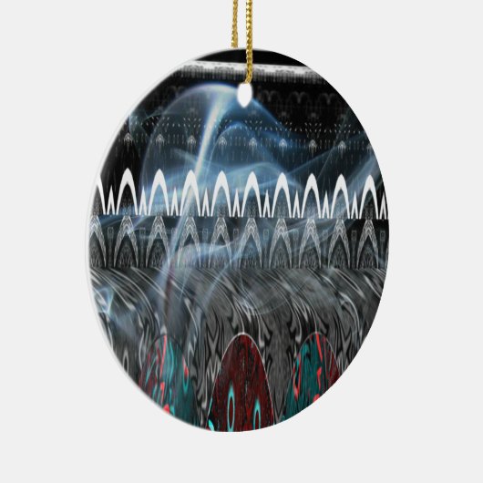 Prachtige Abstracte kunstprint Keramisch Ornament (Rechts)