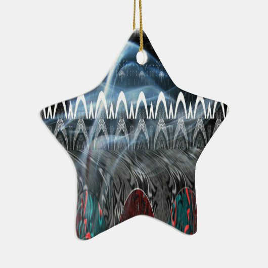 Prachtige Abstracte kunstprint Keramisch Ornament (Rechts)