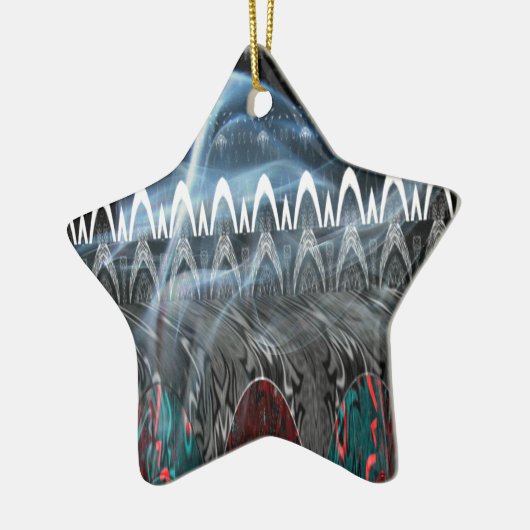 Prachtige Abstracte kunstprint Keramisch Ornament (Links)