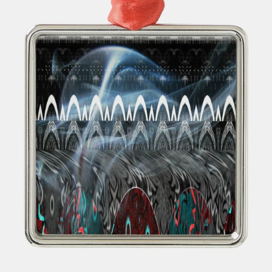 Prachtige Abstracte kunstprint Metalen Ornament (Voorkant)