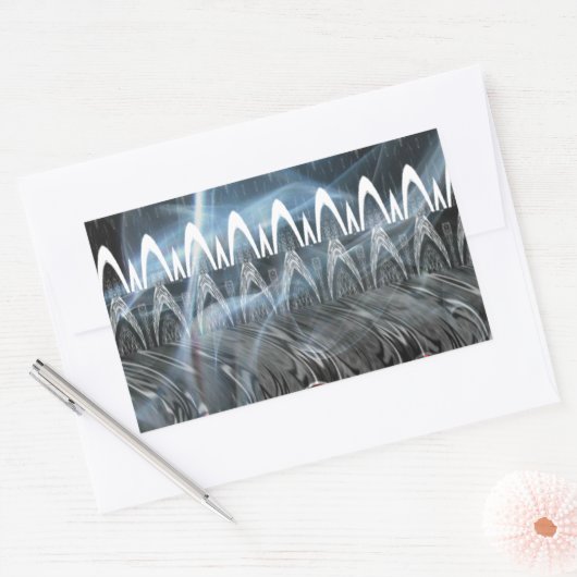 Prachtige Abstracte kunstprint Rechthoekige Sticker (Envelop)