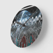 Prachtige Abstracte kunstprint Ronde Klok (Hoek)