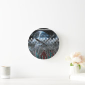 Prachtige Abstracte kunstprint Ronde Klok (Huis)