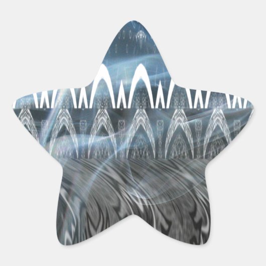 Prachtige Abstracte kunstprint Ster Sticker (Voorkant)