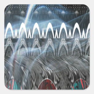 Prachtige Abstracte kunstprint Vierkante Sticker