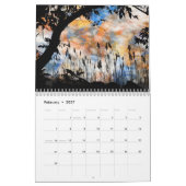 Prachtige Abstracte kunstschildering van het lands Kalender (Feb 2027)