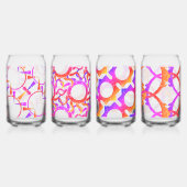 Prachtige Abstracte patronen Blikvorm Glas (Achterkant)