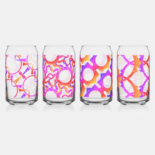 Prachtige Abstracte patronen Blikvorm Glas (Achterkant)