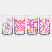 Prachtige Abstracte patronen Blikvorm Glas (Rechts)