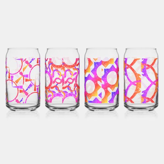 Prachtige Abstracte patronen Blikvorm Glas (Rechts)