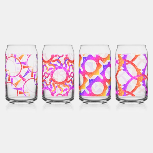 Prachtige Abstracte patronen Blikvorm Glas (Links)