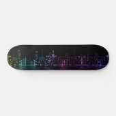Prachtige Abstracte Skyline Persoonlijk Skateboard (Horizontaal)