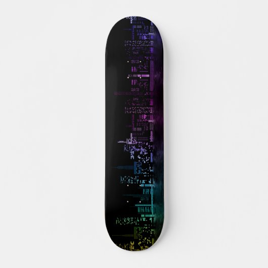 Prachtige Abstracte Skyline Persoonlijk Skateboard (Voorkant)