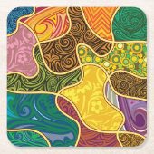 Prachtige Abstracte vormen Onderzetter set (Voorkant)