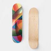 Prachtige Abstracte vormen van skateboard (Voorkant)