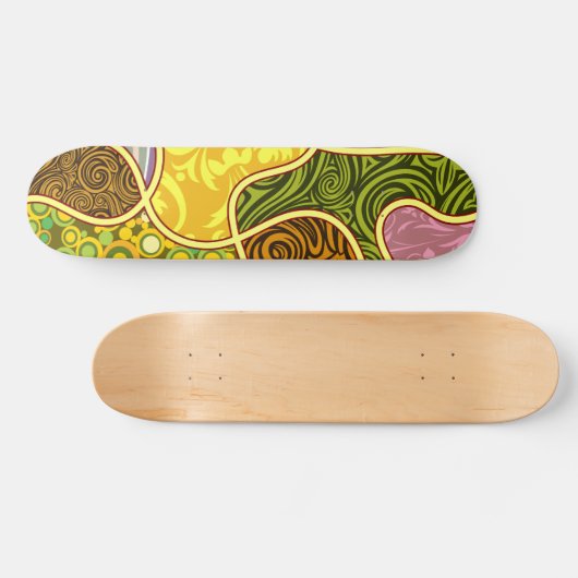 Prachtige Abstracte vormen van skateboard (Horizontaal)