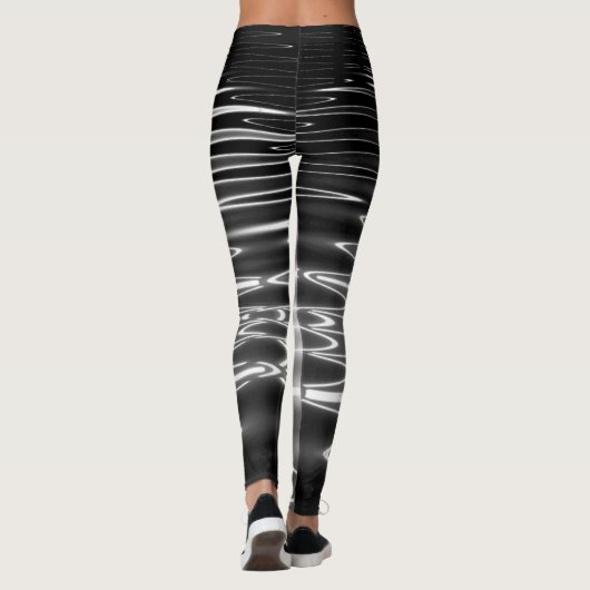 Prachtige Abstracte waterreflecties Leggings (Achterkant)