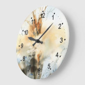 Prachtige Abstracte Waterverf grote kleding schild Grote Klok (Hoek)