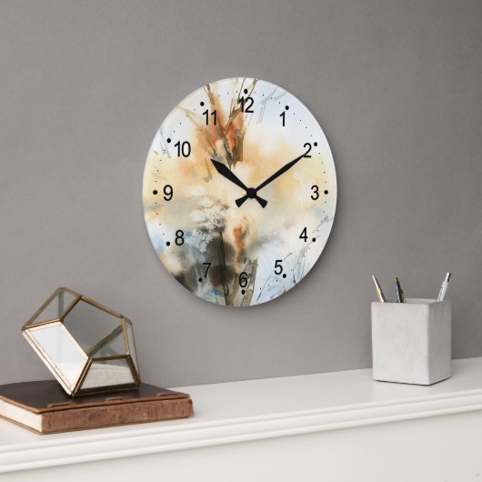 Prachtige Abstracte Waterverf grote kleding schild Grote Klok (Kantoor)