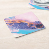 Prachtige Abstracte Waterverf Kartonnen Onderzetters (Schuin)