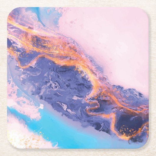 Prachtige Abstracte Waterverf Kartonnen Onderzetters (Voorkant)