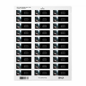 Prachtige Abstracte wintercabine Etiket (Full Sheet)