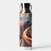 Prachtige Abstracte zwemmen met naam Waterfles (Voorkant)