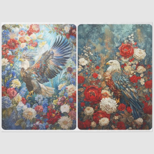 Prachtige adelaars tissuepapier (Voorkant)