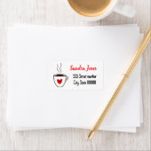 Prachtige adresetiketten koffie etiket (Insitu)