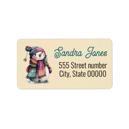 Prachtige adresetiketten vakantie etiket