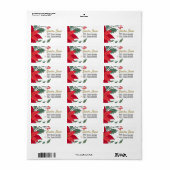 Prachtige adresetiketten vakantie etiket (Full Sheet)