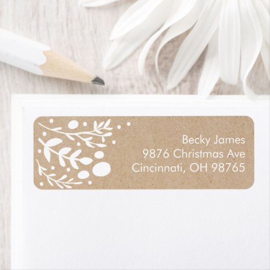 Prachtige Adresetiketten voor kerstmis met de Kraf Etiket (Insitu)