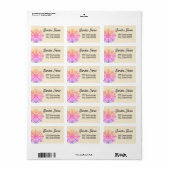 Prachtige adreslabels sneeuwvlok etiket (Full Sheet)