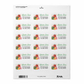 Prachtige adreslabels vakantie etiket (Full Sheet)