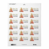 Prachtige adreslabels vakantie etiket (Full Sheet)